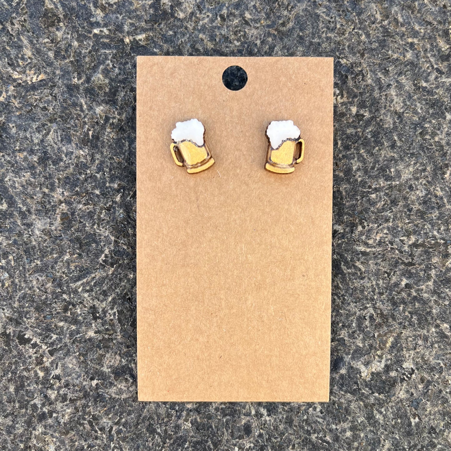 Small post earrings - "Beerings"